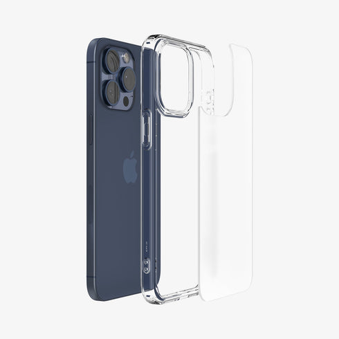 ACS06567 - iPhone 15 Pro Max Case Ultra Hybrid in frost clear showing the back